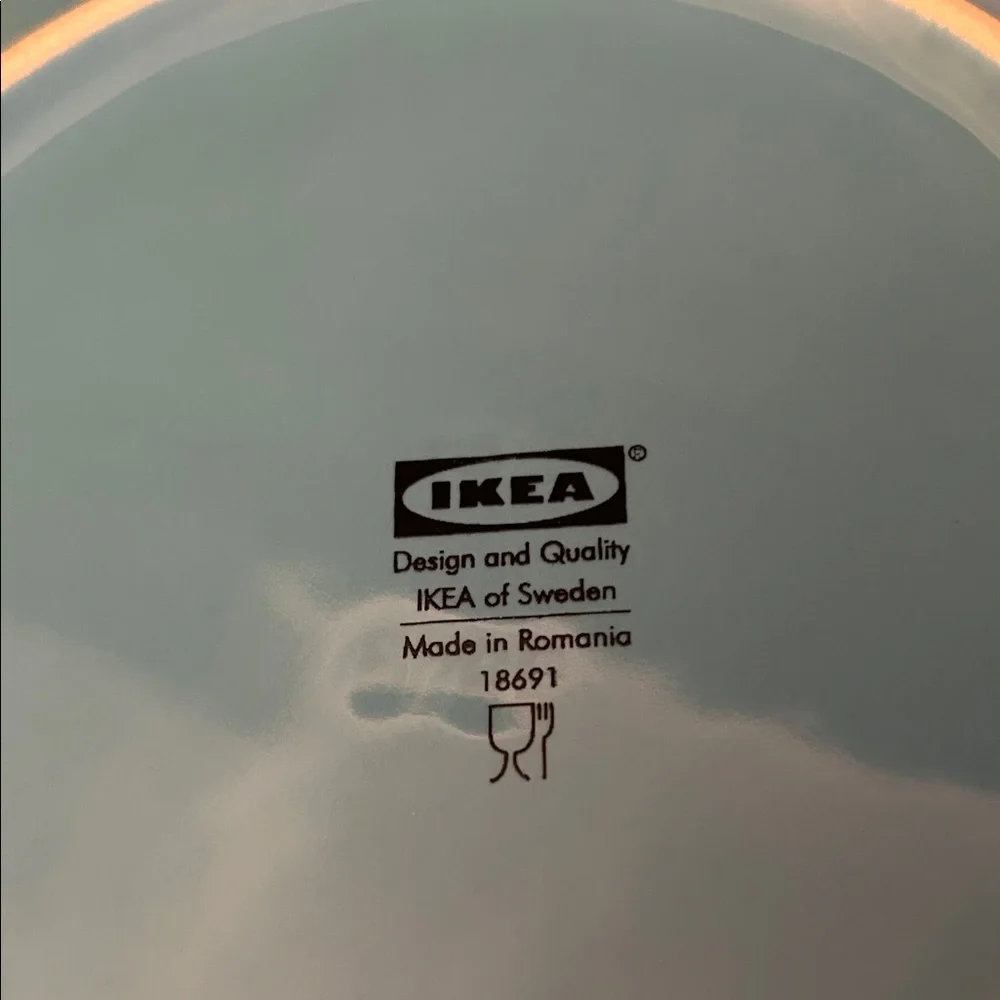 IKEA Sky Blue 10.5”and 8”Dinner Plate Set